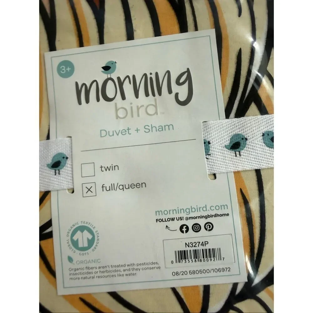 NWT Morning Bird Organic Cotton L.O.L. Surprise!™ Duvet Cover with 2 Shams - Ful